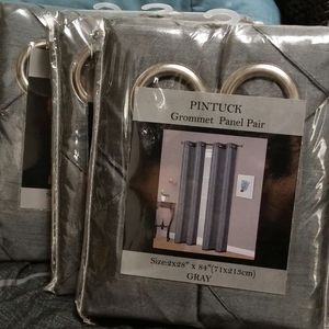 Sold Pintuck Grommet Pannel Pair
